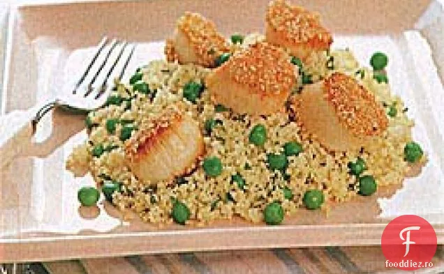 Cuscus de mazăre și mentă