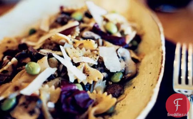 Shiitake - salată de Paste cu ghimbir cu Radicchio