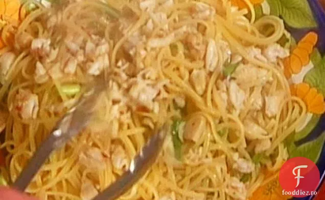 Linguine cu Crab, Radicchio și usturoi