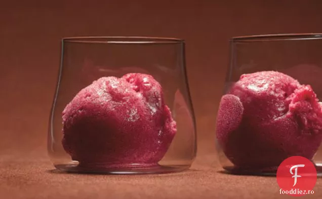 Sorbet de afine și fasole de vanilie