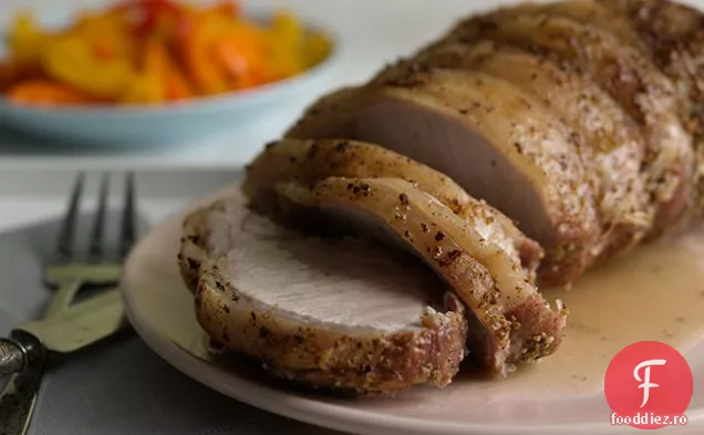 Friptură de porc cu frecare de fenicul-usturoi