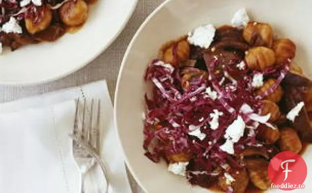Gnocchi cu sos de trei ciuperci