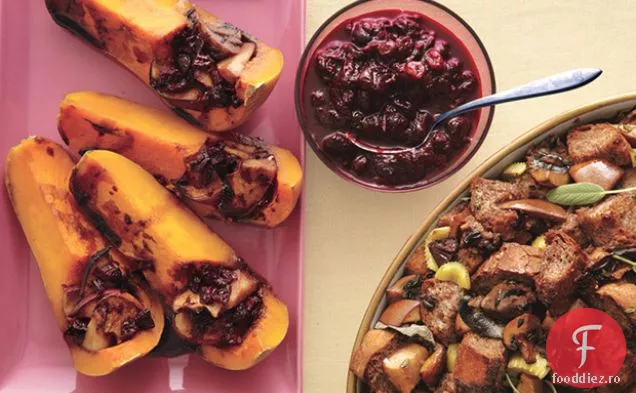 Dovlecei prăjiți cu sos Balsamic și mere