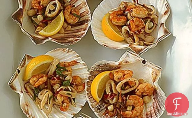 Salată De Fructe De Mare La Grătar