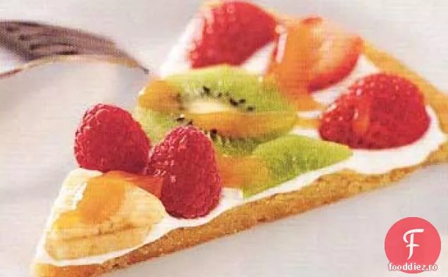 Pizza cu fructe și prăjituri