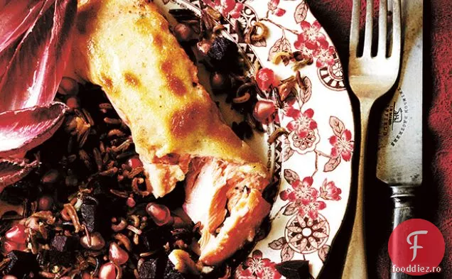 Fileuri de somon cu un strat de wasabi