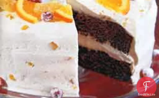 Tort de ghimbir cu glazură de ghimbir cristalizată