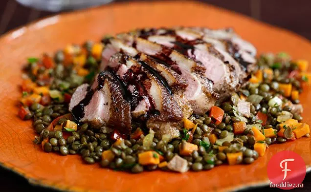 Piept de rață cu cinci condimente cu Jus Balsamic