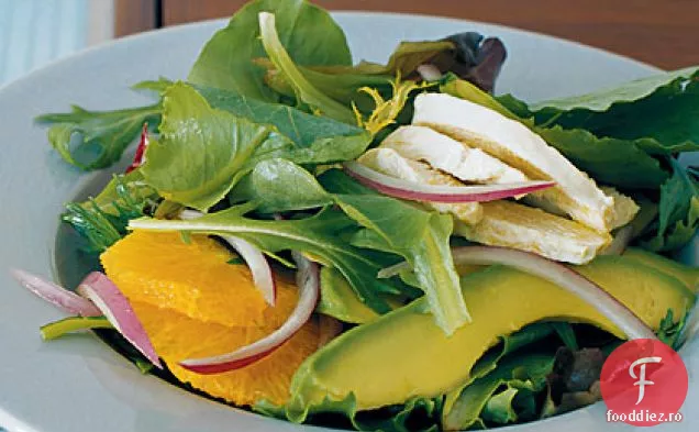 Salată de pui, Avocado și portocale