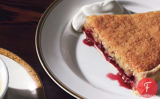 Tartă Bakewell cu conserve de zmeură