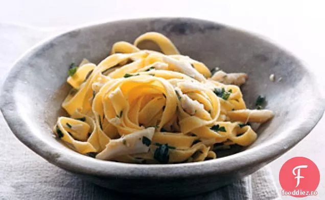 Fettucină de Crab și ierburi