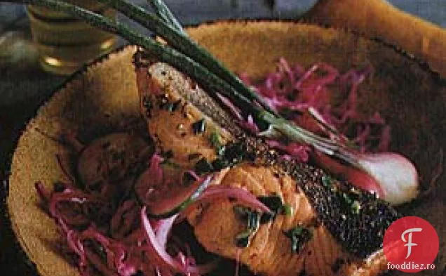 Somon prăjit cu ghimbir și Curry