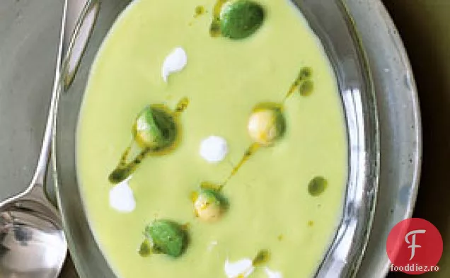Supă rece de porumb de Avocado cu ulei de coriandru