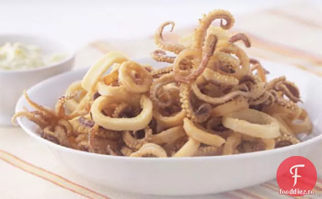 Calamari prăjiți cu maioneză Peperoncini