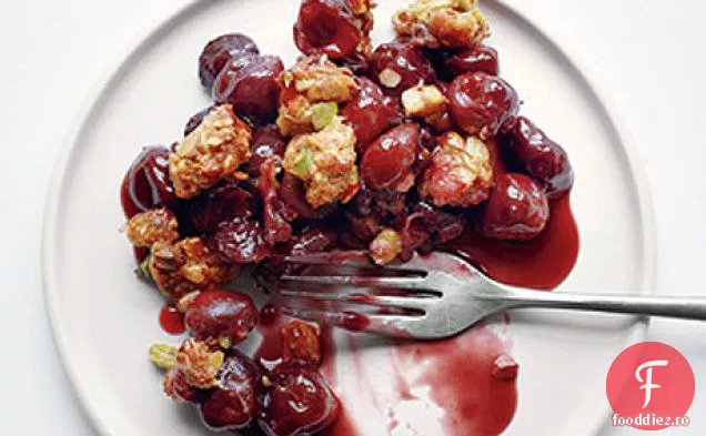 Crumble De Fistic-Cireșe