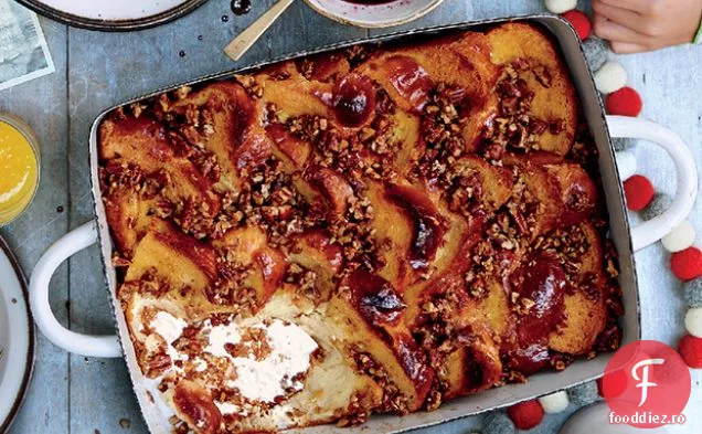 Pâine prăjită franceză la cuptor cu Crumble de Pecan