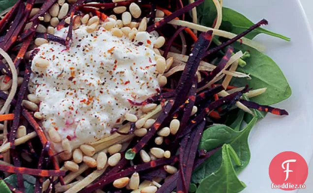 Brânză De Vaci, Morcovi Curcubeu Și Spanac