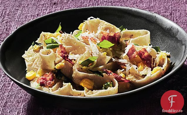 Tagliatelle cu Pesto de porumb proaspăt