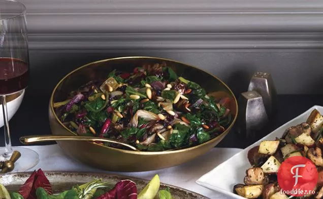 Saut de Chard curcubeu si Radicchio 4
