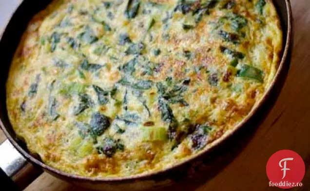 Frittata Simplă Cu Spanac Și Ricotta