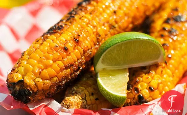 Grătar: porumb cu unt de lime Chili