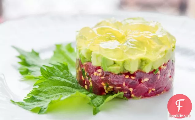 Tartar de ton cu Yuzu Gel Corroide