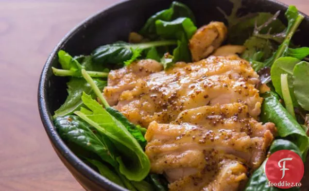 Pui la grătar cu sos de muștar cu miere