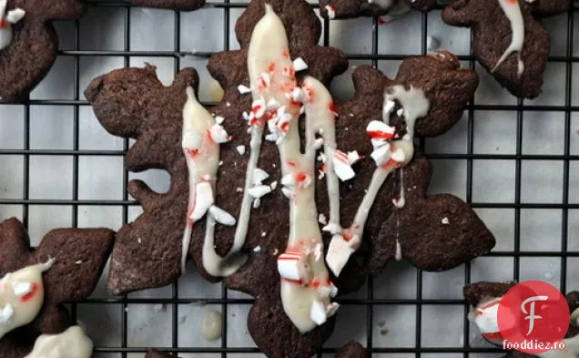 Ciocolată Mentă Fulgi De Zăpadă Cookie-Uri