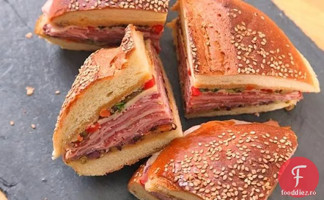 Clasic New Orleans Muffuletta Sandwich