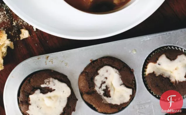 Cupcakes Cu Brânză Cremă De Ciocolată
