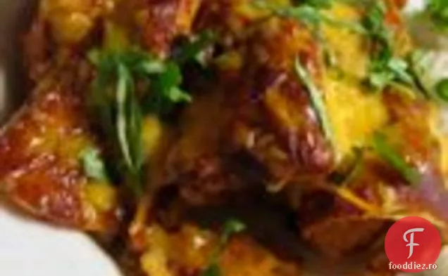 Carne Lite: Enchiladas de cartofi dulci și pui cu sos Chile
