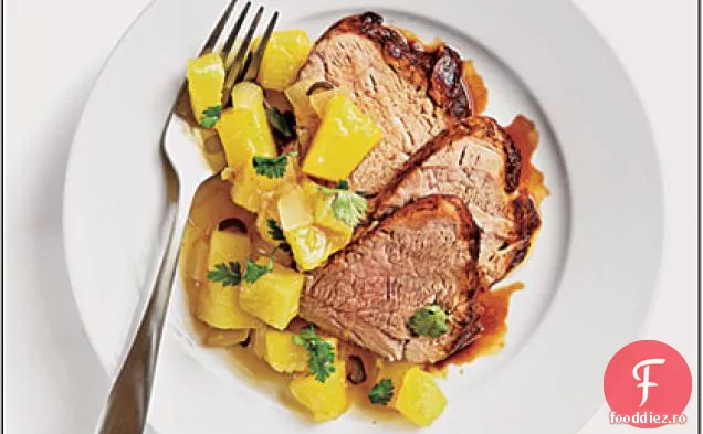 Carne de porc Tamarind cu chutney de ananas-ghimbir