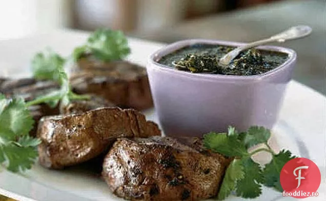 Filet mignon cu boabe de piper-sos de portocale
