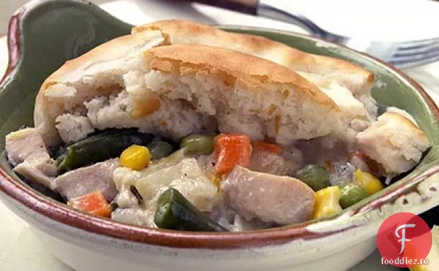 Biscuit-Topped Potpie De Pui