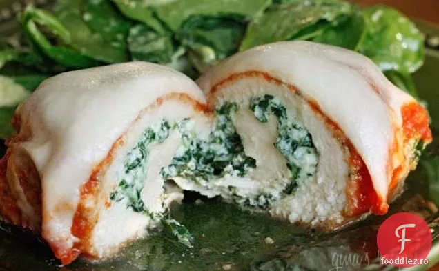 Rollatini De Pui Cu Spanac Alla Parmigiana