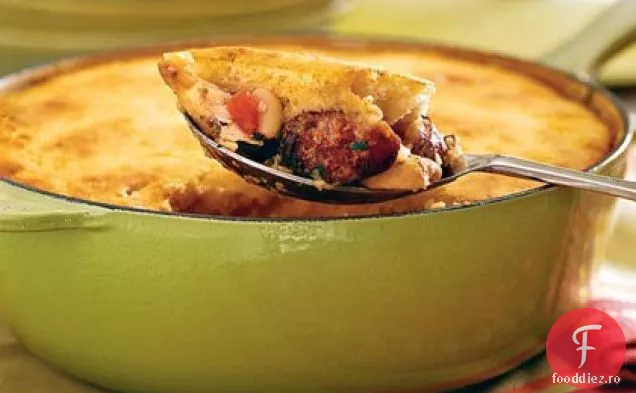 Cassoulet de cârnați și pui