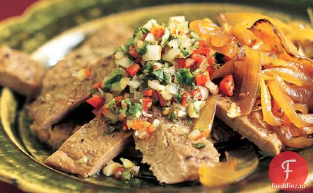 Churrasco cu Pebre (filet de vită la grătar cu sos de coriandru Chilian)