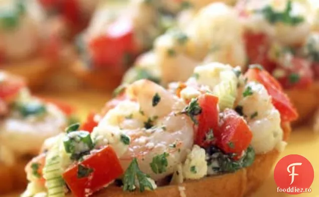 Bruschetta De Creveți Greci