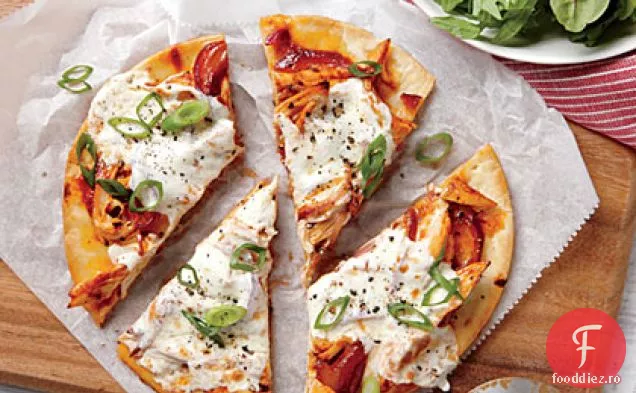 Pizza rapidă de pui la grătar