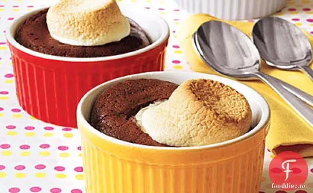 Prăjituri Cu Budincă De Ciocolată Cu Marshmallow