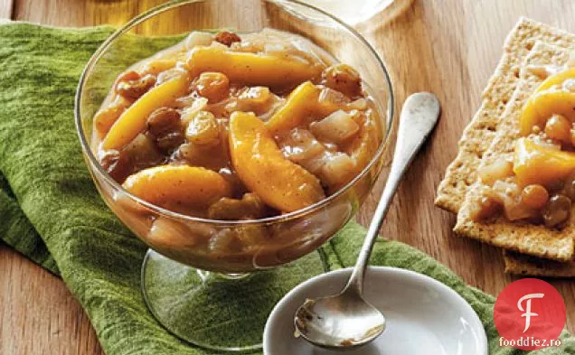Chutney Chunky Cu Piersici Și Ghimbir