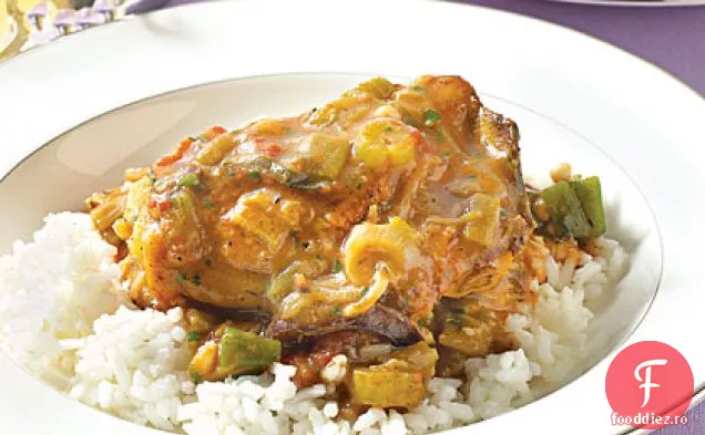 Gumbo de pui și cârnați
