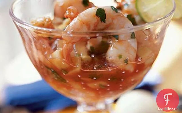 Ceviche de Camaron (Cocktail de creveți Ceviche)