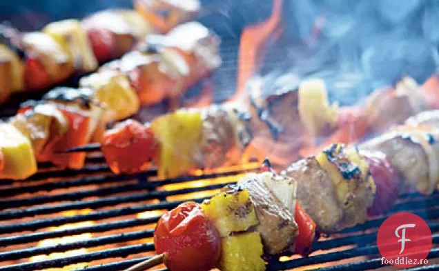 Kebaburi de pui din Caraibe cu unt de tei-Cayenne