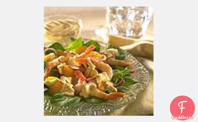Salată de creveți și spanac