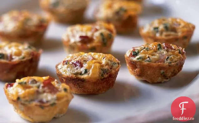 Mini Frittatas cu șuncă și brânză