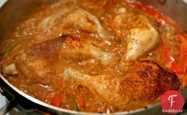 Easy Skillet pui fiert cu ardei și boia de ardei