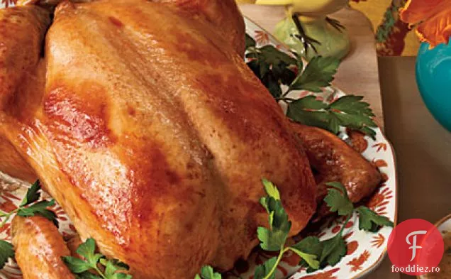 Capon glazurat cu zahăr brun cu sos Bourbon