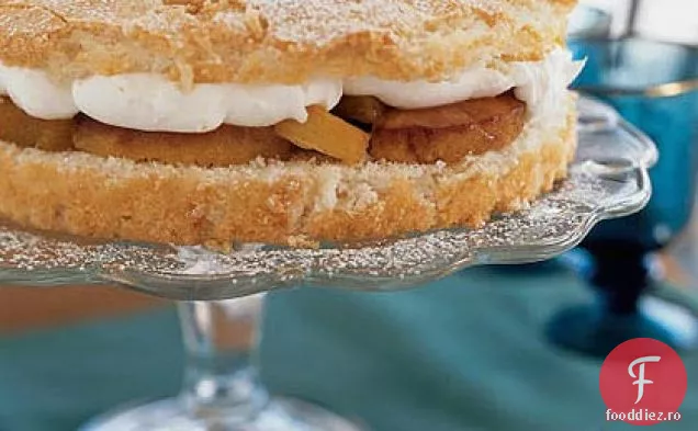 Macaroon Shortcake cu ananas prăjit