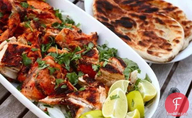Pui la grătar în stil Tandoor sau găini Cornish